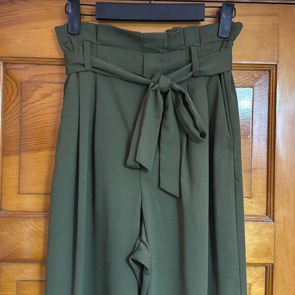 A New Day Green High Waist Wide Leg Pants Women’s Extra Small - Picture 2 of 8